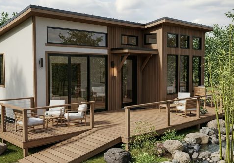 Tiny home overlooking the pond