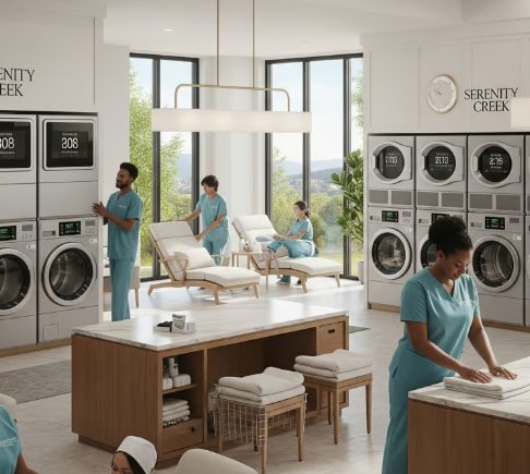 Full-service laundry care team